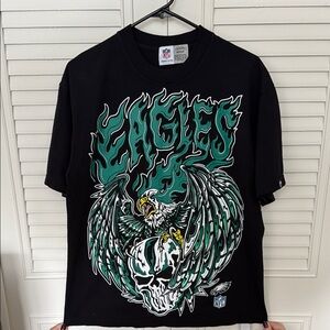 NFL Black Short Sleeve - Warren Lotas Eagles Design